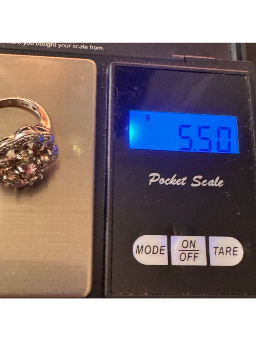 Sterling Silver 925 Amethyst Peridot Prong Set Statement Ring Size 7.75 - Picture 11 of 12